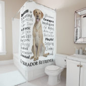 イエロー・ラブラドール・レトリーバーの特性のシャワー・カーテン シャワーカーテン (インサイチュ)