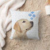 イエロー・ラブラドール・レトリーバークリスマスラブラドール クッション (ブランケット)