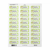 イエロー・ラブラドール・レトリーバーグリーンドット ラベル (フルシート)