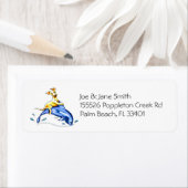 イエロー・ラブラドール・レトリーバードルフィンライド ラベル (インサイチュ)