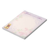 イエロー・ラブラドール・レトリーバーハートママ ノートパッド (回転)