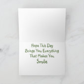 イエロー・ラブラドール・レトリーバーパピー誕生日カード サンキューカード (内部)