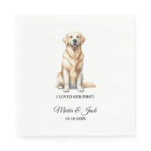 イエロー・ラブラドール・レトリーバーパーソナライズされたペット結婚のカクテル