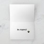 イエロー・ラブラドール・レトリーバーフレンドリー漫画ラブラドール カード (内部)