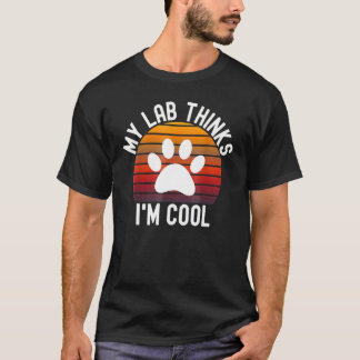 イエロー・ラブラドール・レトリーバーマイ考えラボIはラブラドールカッコいいリテーブ Tシャツ