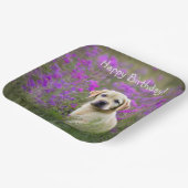 イエロー・ラブラドール・レトリーバー子犬 ペーパープレート (傾斜あり)