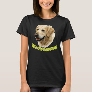 イエロー・ラブラドール・レトリーバー子犬 Tシャツ