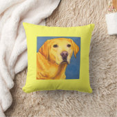 イエロー・ラブラドール・レトリーバー枕 – "Mixsy" クッション (ブランケット)