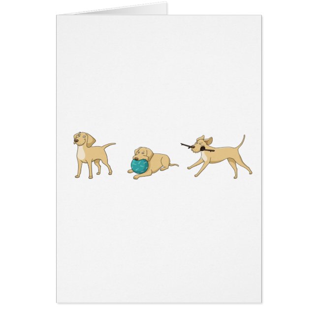 イエロー・ラブラドール・レトリーバー漫画2 (正面)