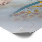 イエロー・ラブラドール・レトリーバー狩りダックスプリント ポスター (角)