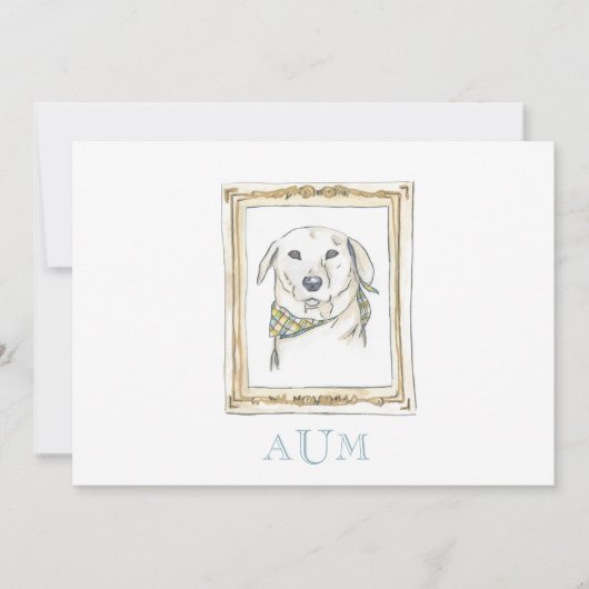 イエロー・ラブラドール・レトリーバー発表会 招待状 (正面)