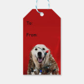 イエロー・ラブラドール・レトリーバー ギフトタグ (裏面)