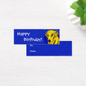 イエロー・ラブラドール・レトリーバー – ギフトラベル- "Archie" (デスク)