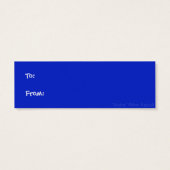 イエロー・ラブラドール・レトリーバー – ギフトラベル- "Archie" (裏面)