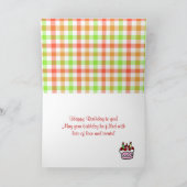 イエロー・ラブラドール・レトリーバー&チョコレートラボ誕生日 カード (内部)