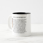 イエロー・ラブラドール・レトリーバー ツートーンマグカップ (正面左)