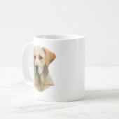 イエロー・ラブラドール・レトリーバー·フレイズ·フレンド コーヒーマグカップ (正面左)