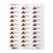 イエロー・ラブラドール・レトリーバー&ブラックラボ誕生日 ラベル (フルシート)