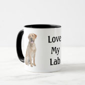 イエロー・ラブラドール・レトリーバー マグカップ (正面左)