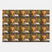 イエロー・ラブラドール・レトリーバー ラッピングペーパーシート (正面3)