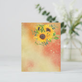 イエロー&レッドサンフラワースクラップブック紙 (スタンド正面)