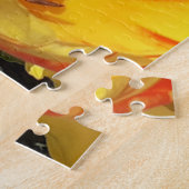 イエロー&レッドチューリップジグソーパズル ジグソーパズル (側面)