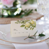 イエロー |レモン葉ズエレガントな結婚式 名刺