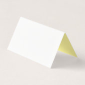 イエロー |レモン葉ズエレガントな結婚式 名刺 (裏面)