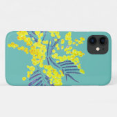 イエロー ワトル ミモザ オーストラリアの花の芸術 Case-Mate iPhoneケース (裏面(横))