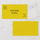 イエロー 名刺 (正面/裏面)