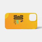 イエロー"Shop Your Dreams" iPhoneケース (裏面横)