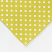 イエローBEEデコールヴィンテージハネビーグラフィック水玉模様 フリースブランケット (角)