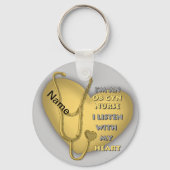 イエローOB GYNナースキーチェーン キーホルダー (正面)