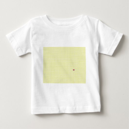 イエローUKユニオンジャック&奇数 ベビーTシャツ (正面)