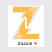 イエローZモノグラム シール (シート)