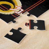 イエロ中国のドラゴン ジグソーパズル (側面)