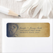 イエロ素朴ーとグレーボヘミアン差出人住所 ラベル (インサイチュ)