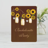 イエロ素朴ーメイソンジャースバチェロレッテ招待状 招待状 (スタンド正面)