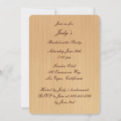 イエロ素朴ーメイソンジャースバチェロレッテ招待状 招待状 (裏面)