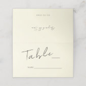 イエロ結婚ー折り座席表 プレイスカード (外部開封)