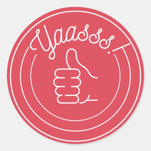 イエース！ ラウンドシール (正面)