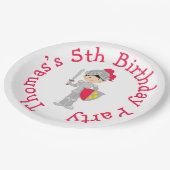 イエーブラックヘアカワイトナイトを聞く ペーパープレート (アングル)