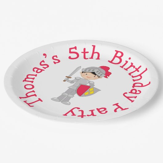 イエーブラックヘアカワイトナイトを聞く ペーパープレート (アングル)