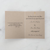 イエ伝統的スを祭るカトリック悔やみや弔慰 カード (内部)