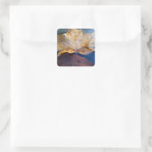 イエ凍っていローメープルリーフオータム自然 スクエアシール (バッグ)