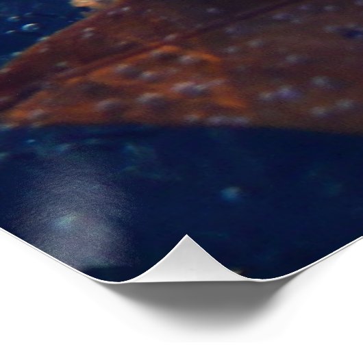 イエ凍っていローメープルリーフオータム自然 ポスター (コーナー)