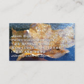 イエ凍っていローメープルリーフオータム自然 名刺 (正面)