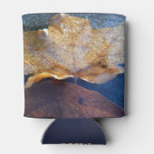 イエ凍っていローメープルリーフオータム自然 缶クーラー (裏面)