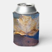 イエ凍っていローメープルリーフオータム自然 缶クーラー (缶裏面)