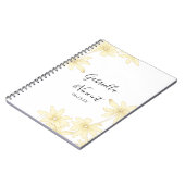 イエ淡い色のロデイジース結婚ゲストブック ノートブック (左側)